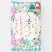 Blue Diamond Alice im Wunderland Geburtstag  Banner (Vertikal)