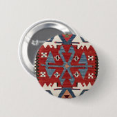 Blue Diamond Arrow Konya II 19. Jahrhundert Authen Button (Vorne & Hinten)