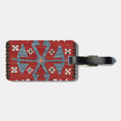 Blue Diamond Arrow Konya II 19. Jahrhundert Authen Gepäckanhänger (Rückseite horizontal)