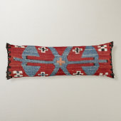 Blue Diamond Arrow Konya II Red Cowboy Seitenschläferkissen (Rückseite)