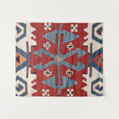Blue Diamond Arrow Konya II Red Cowboy  Wandteppich (Vorderseite (Horizontal))