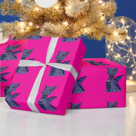 Blue Diamond Dragon Geschenkpapier
