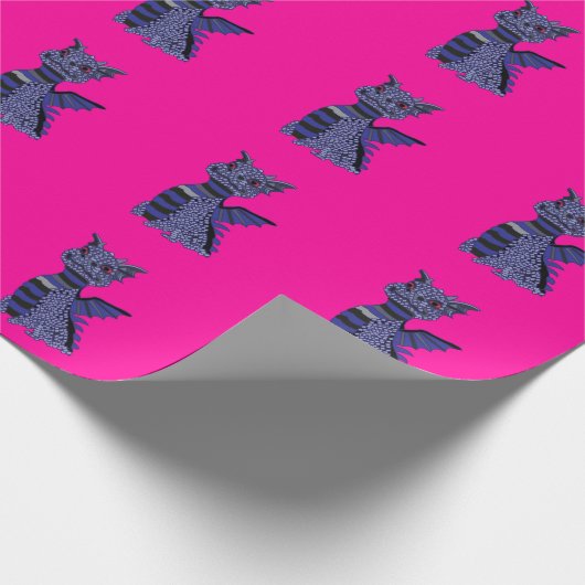 Blue Diamond Dragon Geschenkpapier (Ecke)