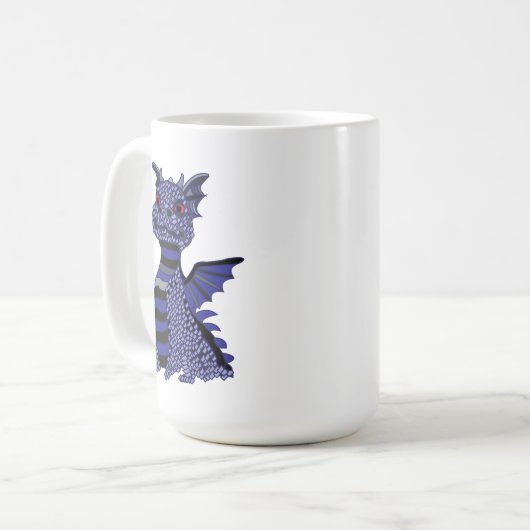 Blue Diamond Dragon Kaffeetasse (Vorderseite Links)
