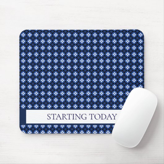 Blue Diamond Gemustert Mouse pad Mousepad (Mit Mouse)