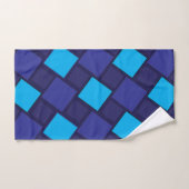 Blue Diamond Geometric Badhandtuch Set (Handtuch)