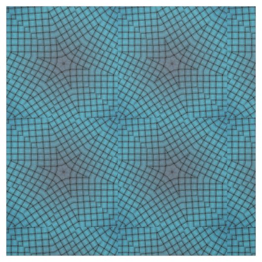 Blue Diamond Karo Star Geometric Print Pattern Stoff (Muster)