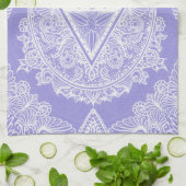 Blue Diamond Mandala Geschirrtuch (Gefaltet)