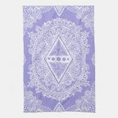Blue Diamond Mandala Geschirrtuch (Vertikal)