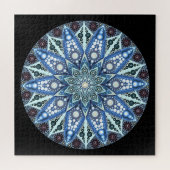 Blue Diamond Mandala Puzzle (Horizontal)