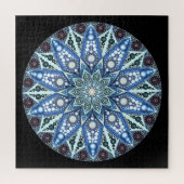 Blue Diamond Mandala Puzzle (Vertikal)