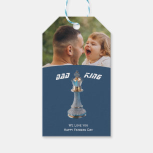 Blue Diamond Metallic King Schach Vätertag  Geschenkanhänger