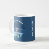 Blue Diamond Metallic King Schach Vätertag  Kaffeetasse (Vorderseite Links)