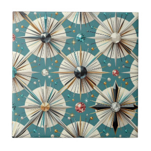 Blue Diamond Mid Century Modern Fliese