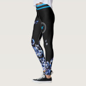 Blue Diamond Modern Trendmode Black Chic Leggings (Links)