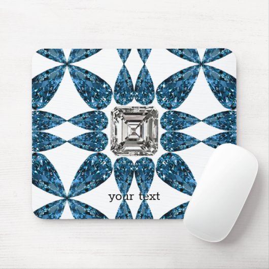 Blue Diamond Mousepad (Mit Mouse)