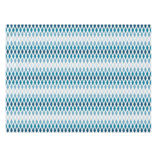 Blue Diamond Ombre Tischdecke (Vorderseite (Horizontal))