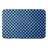 Blue Diamond Pattern Bath Mat Badematte (Vorderseite)