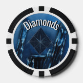 Blue Diamond Poker Chip (Vorderseite)