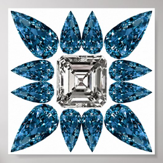 Blue Diamond Poster (Vorne)