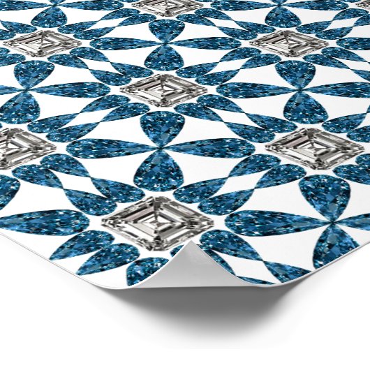Blue Diamond Poster (Ecke)