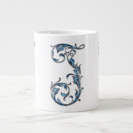 Blue Diamond Stuck "J" Monogram Specialty Tasse