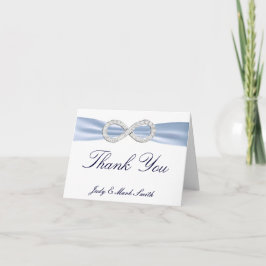 Blue Diamond Unfinity Wedding Danke Card