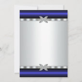 Blue Diamond White Girls erste Kommune Einladung (Rückseite)