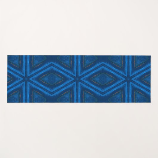 Blue Diamond Yogamatte (Vorderseite (Horizontal))