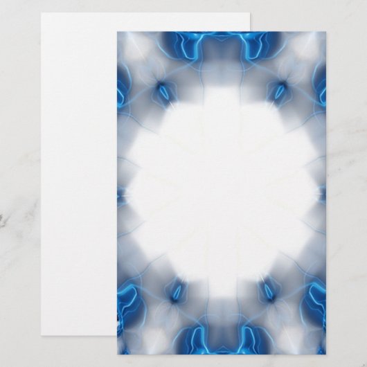 Blue Diamonds Briefpapier (Vorne/Hinten)
