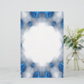 Blue Diamonds Briefpapier (Stehend Vorderseite)