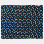 Blue Diamonds Fleecedecke (Vorderseite (Horizontal))