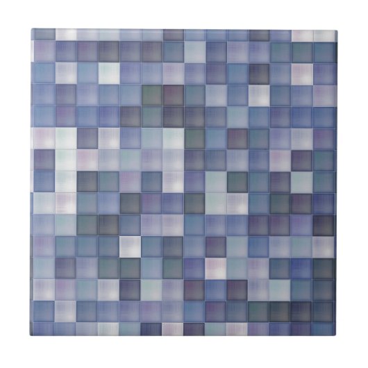 Blue Diamonds Fliese (Vorderseite)
