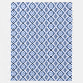 Blue Diamonds Harmony Muster Warm Schnurrbart Fleecedecke (Vorderseite)