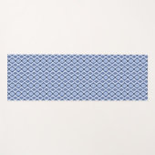 Blue Diamonds Harmony Pattern Yoga Mat Yogamatte (Vorderseite (Horizontal))