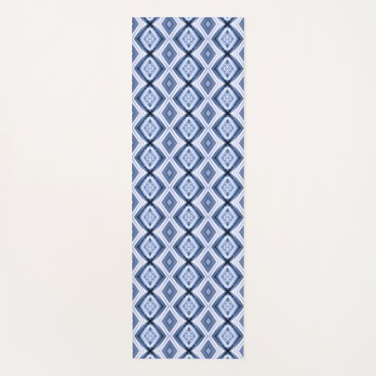 Blue Diamonds Harmony Pattern Yogamatte (Vorderseite)