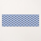 Blue Diamonds Harmony Pattern Yogamatte (Vorderseite (Horizontal))