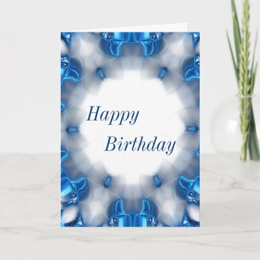 Blue Diamonds Karte (Vorderseite)