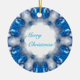 Blue Diamonds Keramik Ornament