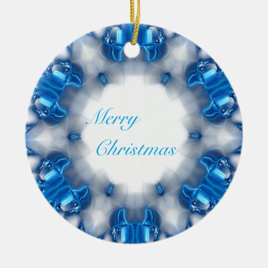 Blue Diamonds Keramik Ornament (Vorne)