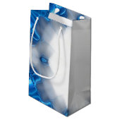 Blue Diamonds Kleine Geschenktüte (Rückseite Schrägansicht)