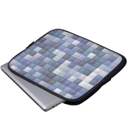 Blue Diamonds Laptopschutzhülle (Vorne Knopf)