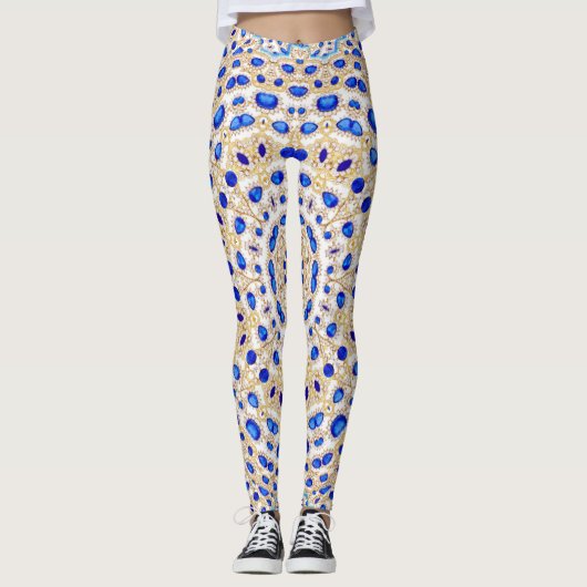 Blue Diamonds Leggings (Vorderseite)