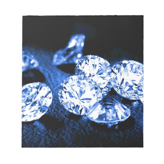 Blue Diamonds Notizblock (Vorderseite)