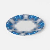 Blue Diamonds Pappteller (Schrägansicht)