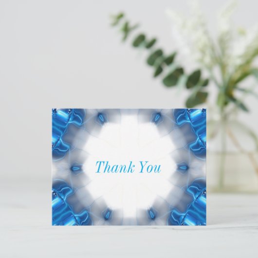 Blue Diamonds Postkarte (Stehend Vorderseite)