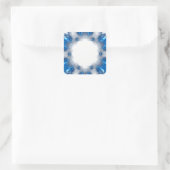 Blue Diamonds Quadratischer Aufkleber (Tasche)