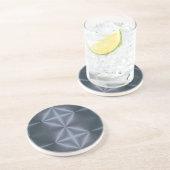 Blue Diamonds Sandstein Untersetzer (Seite)