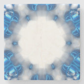 Blue Diamonds Steinuntersetzer (Vorderseite)