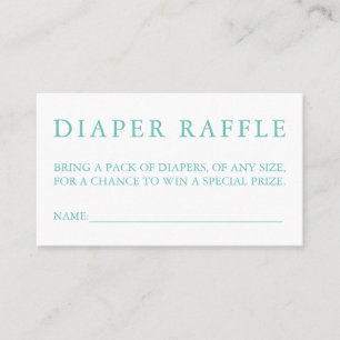 Blue Diaper Raffekarte Visitenkarte